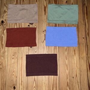 Multi color tube tops